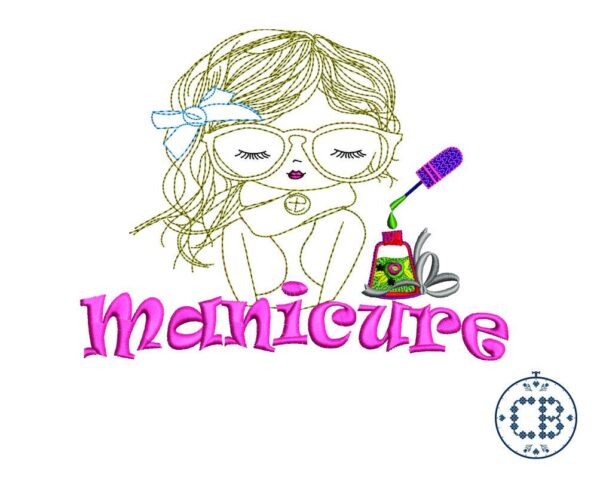Matriz de Bordado - Manicure R05