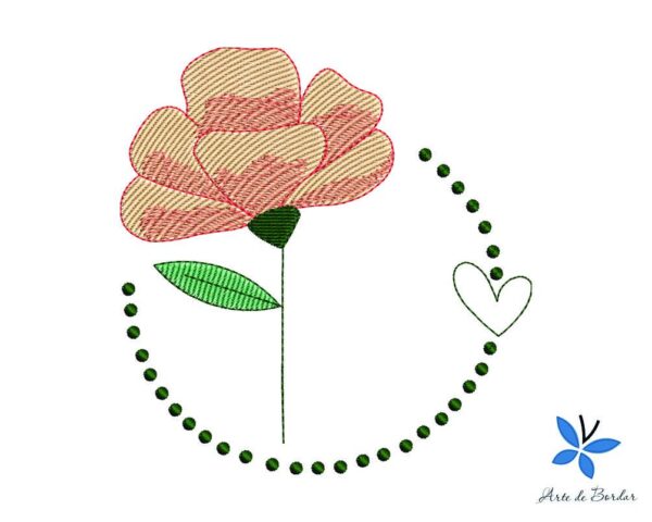 Matriz de Bordado - Flor 124