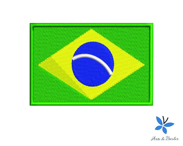 Matriz de Bordado - Bandeira Brasil 003