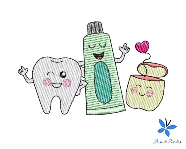 Matriz de Bordado - Dentinhos 011