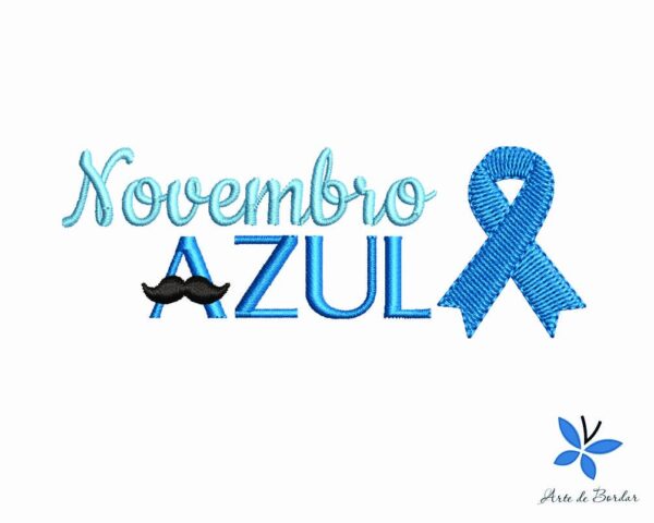 Matriz de Bordado - Novembro Azul 004