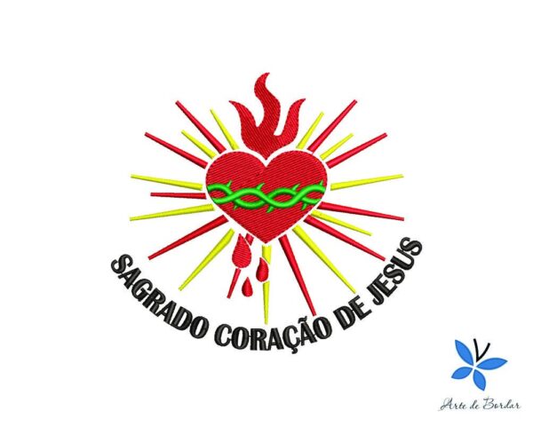 Matriz de Bordado - Sagrado Coração 003