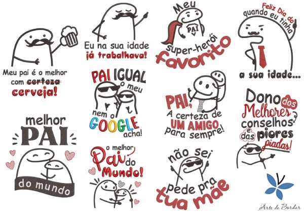 Matrizes de Bordado - Coleção Dia dos Pais 035
