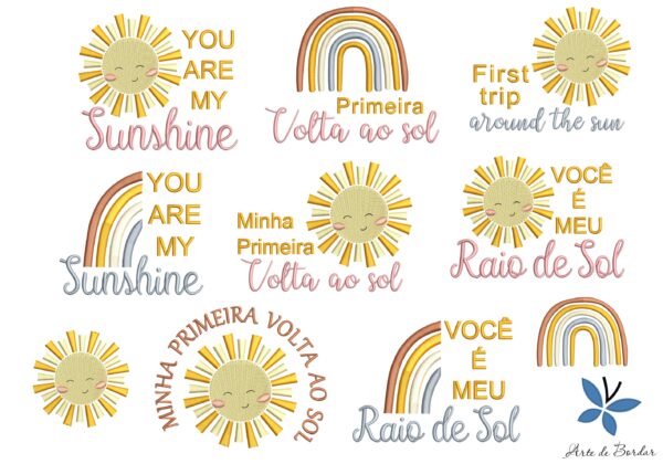 Matrizes de Bordado - Primeira volta ao sol 001