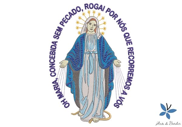 Matriz de Bordado - Nossa Senhora das Gracas 005